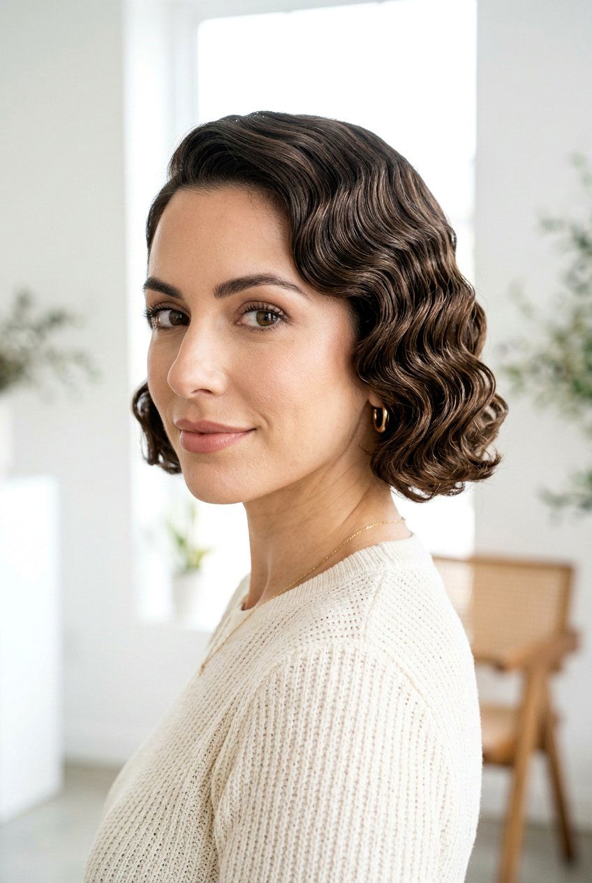 Finger waves on bob haircut - 20 finger waves hairstyle - 20 finger waves hairstyle