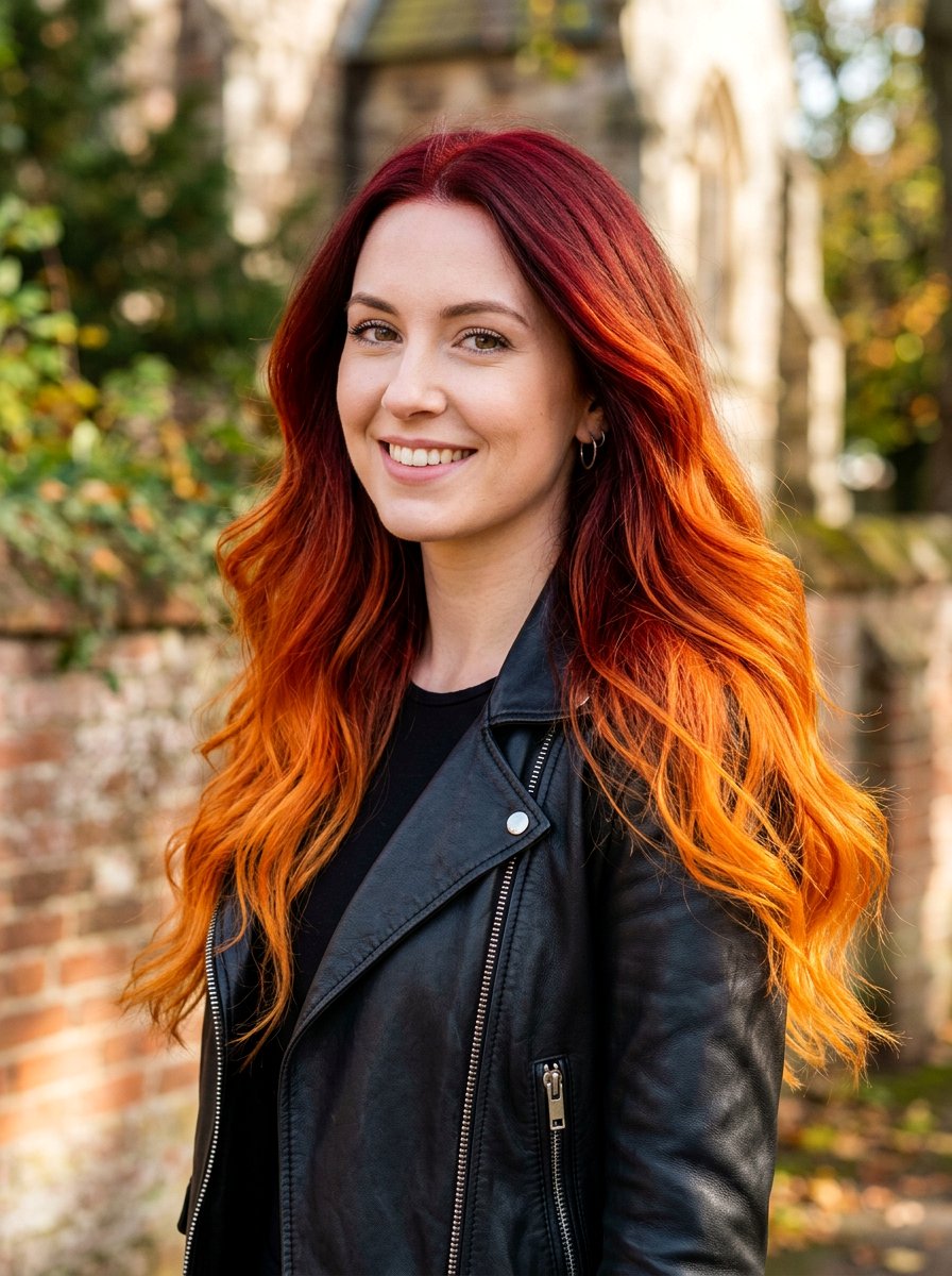 Fire Red and Orange Hair Color - 20 rave hair color ideas - 20 rave hair color ideas
