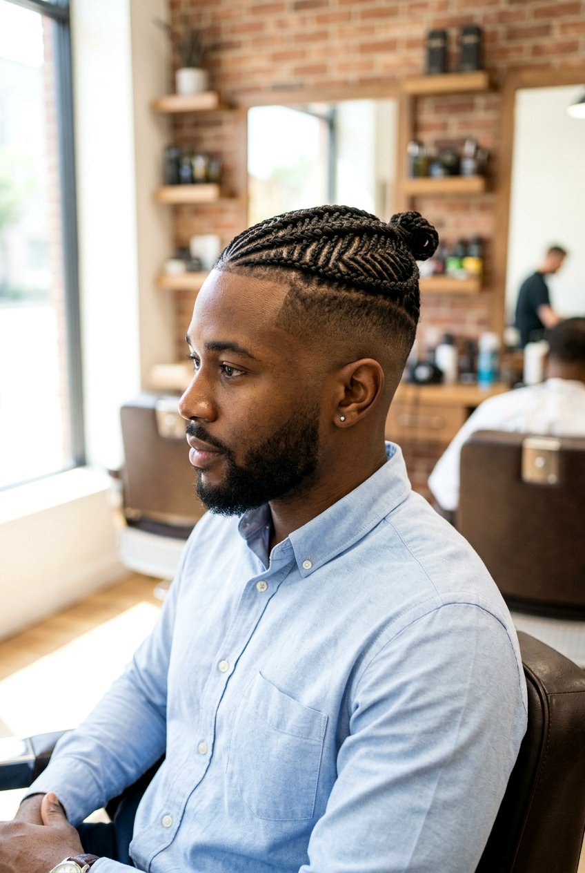 Fishbone Braids Undercut - 20 braids with undercut men - 20 braids with undercut men