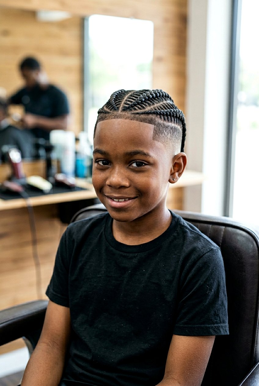 20 Freshest Boys Braids With Fade Hairstyles For Cool Kids