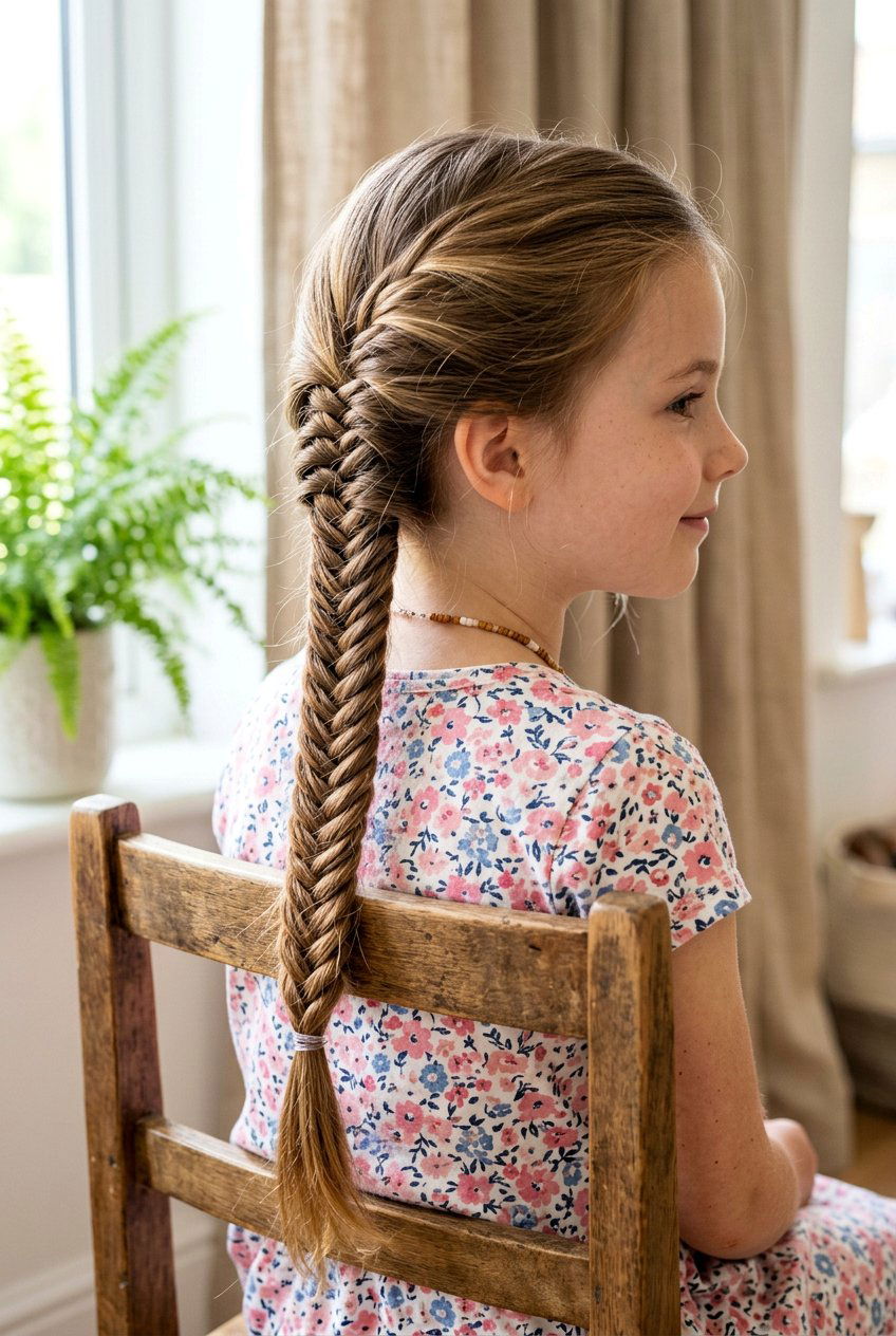 Fishtail Braid - 20 simple hairstyles for girls - 20 simple hairstyles for girls
