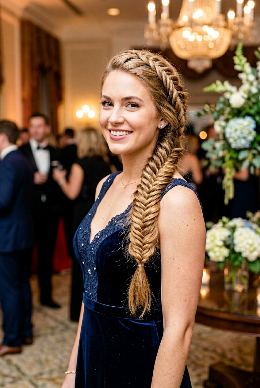 Fishtail Braid - 20 braided hairstyle for birthday party - 20 braided hairstyle for birthday party
