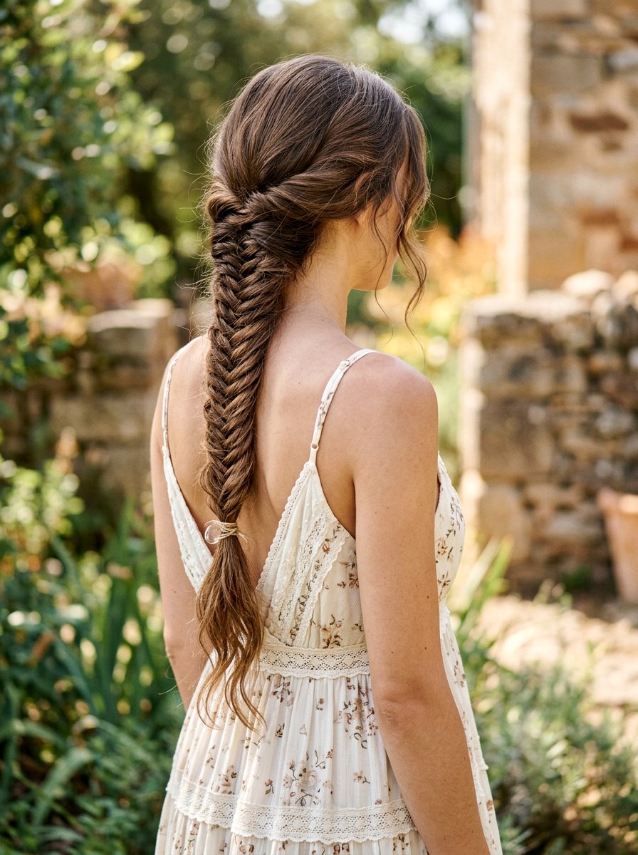 Fishtail Braid - 20 glamorous birthday hairstyle ideas - 20 glamorous birthday hairstyle ideas