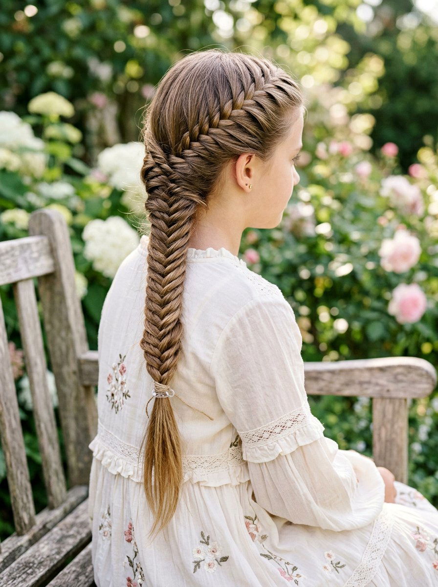 Fishtail Braid - 20 school hair ideas for girls - 20 school hair ideas for girls