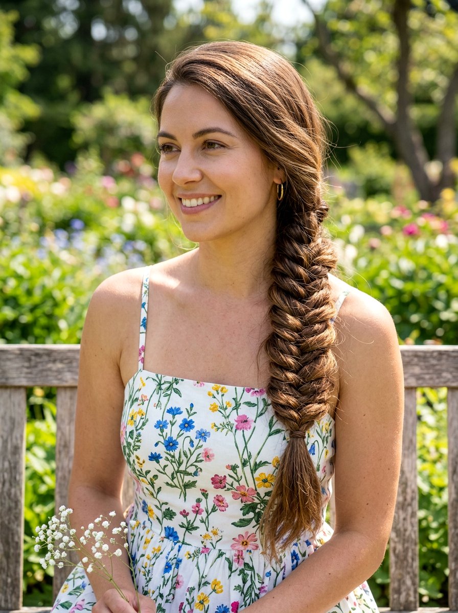 Fishtail Braid - 20 simple hairstyle for beach trip - 20 simple hairstyle for beach trip