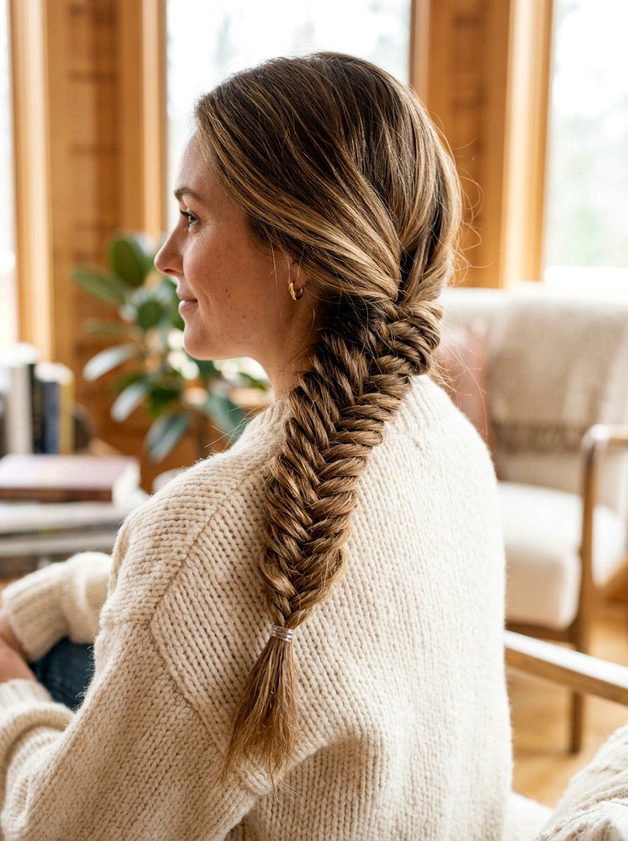 Fishtail Braid - 20 simple hairstyle for graduation day - 20 simple hairstyle for graduation day