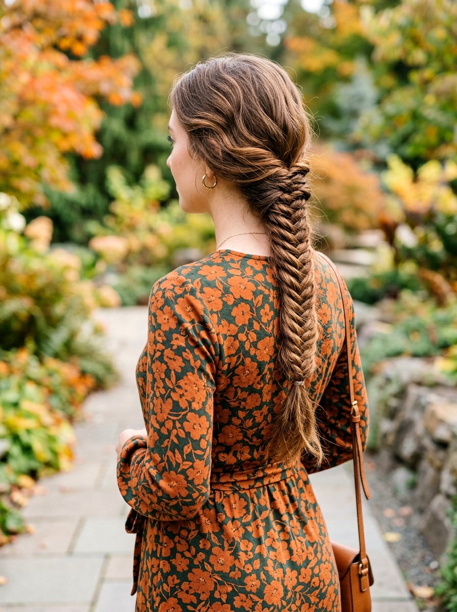 Fishtail Braid - 20 simple hairstyle for work dinner - 20 simple hairstyle for work dinner