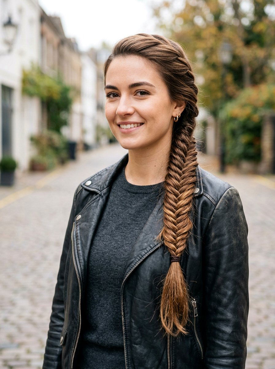 Fishtail Braid - 20 windy day braid hairstyle - 20 windy day braid hairstyle