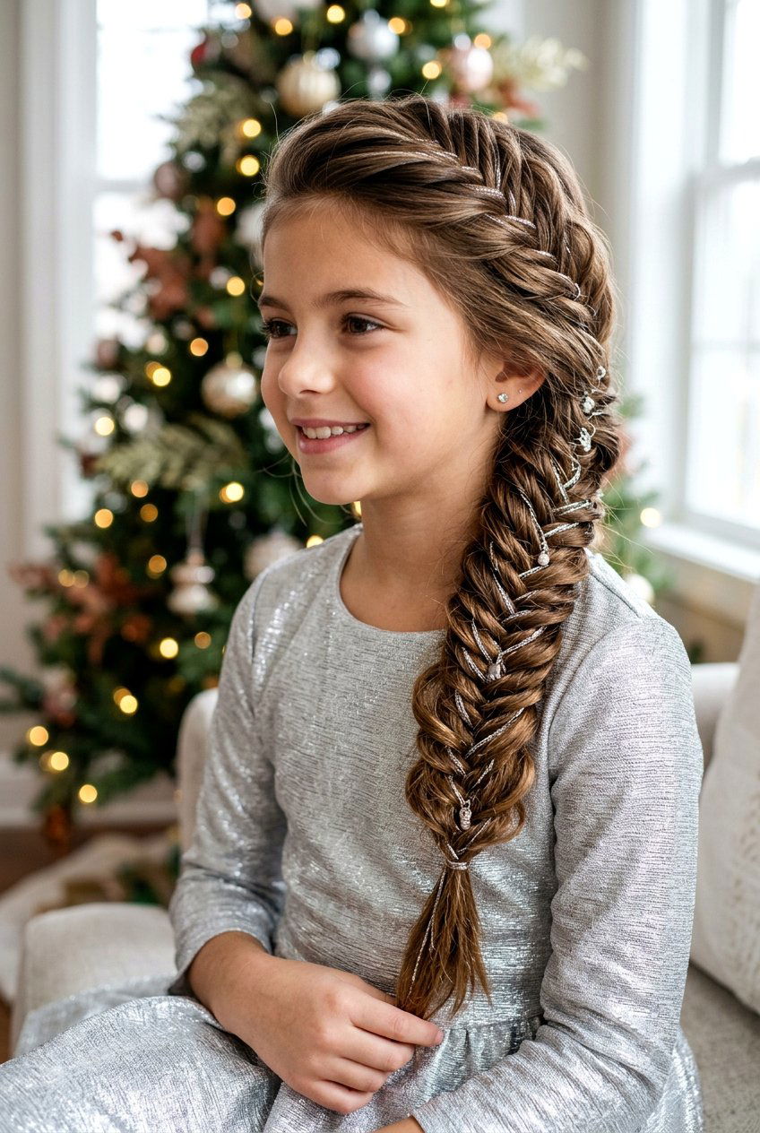 Fishtail Braid - 20 holiday hairstyle for girls with braids - 20 holiday hairstyle for girls with braids