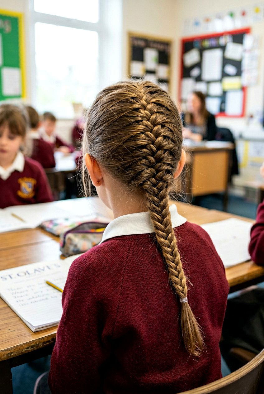 Fishtail Braid - 20 neat school hairstyle for little girls - 20 neat school hairstyle for little girls