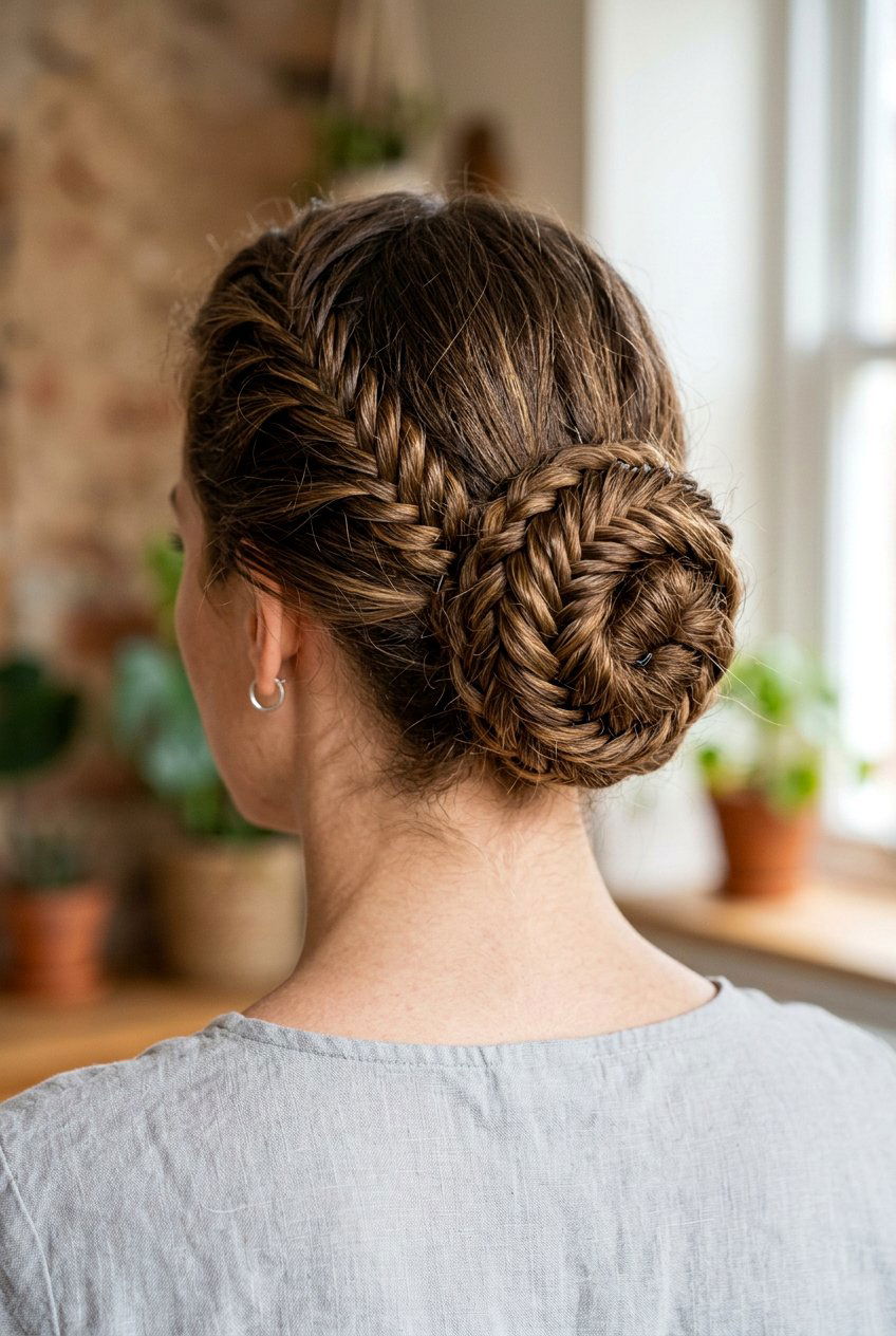 Fishtail Braid Bun - 20 recital hairstyle with braid bun - 20 recital hairstyle with braid bun