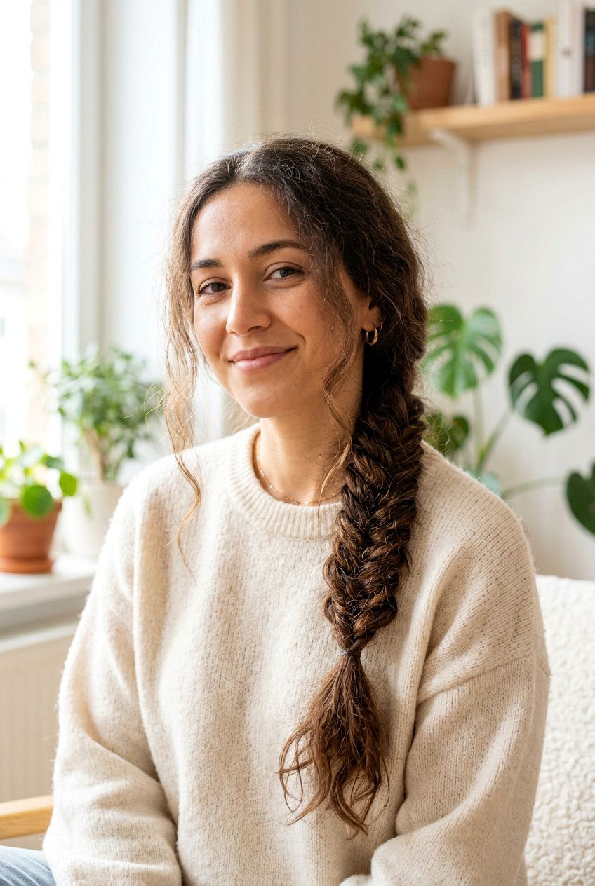 Fishtail Braid For Frizzy Ends - 20 anti frizz braid hairstyle - 20 anti frizz braid hairstyle