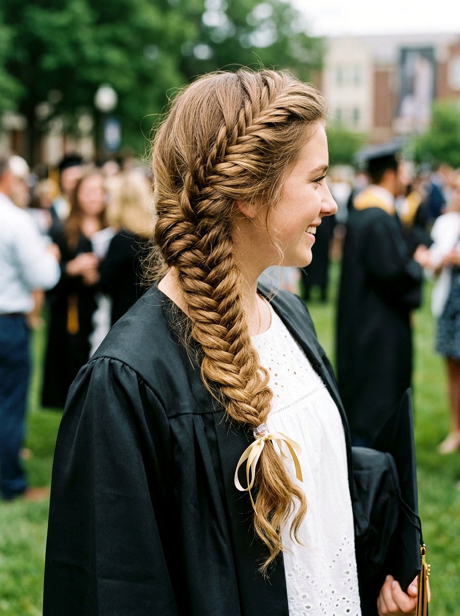 20 Beautiful Teen Girls Graduation Hairstyle With Braid Ideas