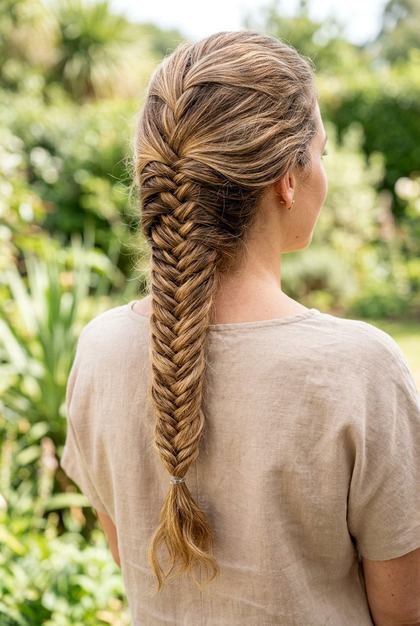 Fishtail Braid For Long Hair - 20 easy hairstyles for long hair - 20 easy hairstyles for long hair