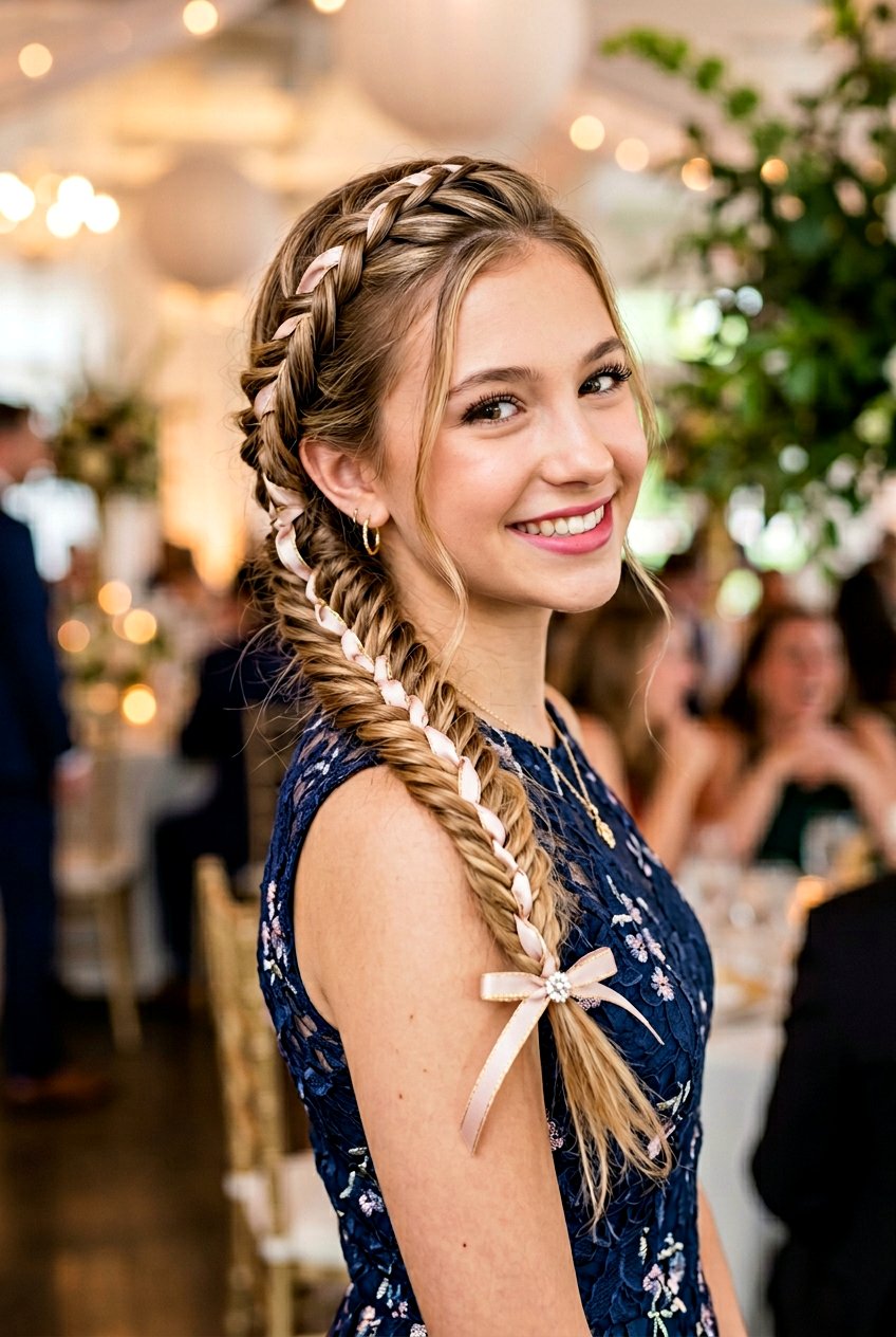 Fishtail Braid For Party - 20 christmas party hairstyles for girls - 20 christmas party hairstyles for girls