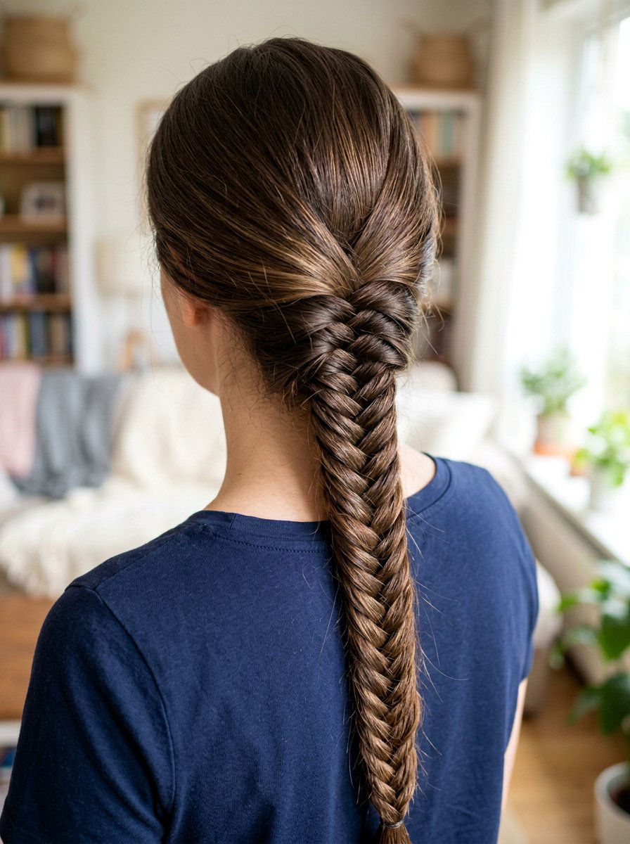 Fishtail Braid For Thick Hair - 20 office hairstyle for thick coarse hair - 20 office hairstyle for thick coarse hair