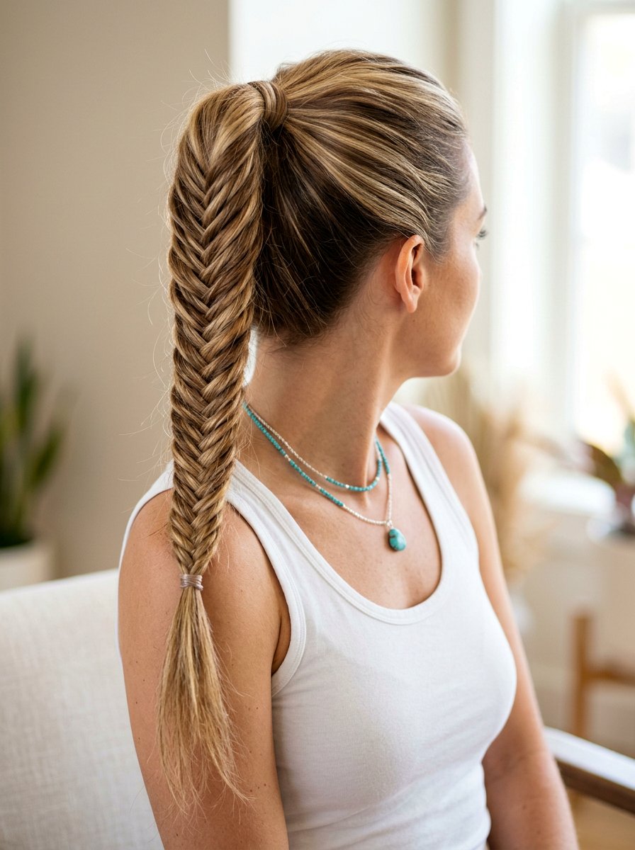 Fishtail Braid High Ponytail - 20 rodeo braid ponytail - 20 rodeo braid ponytail