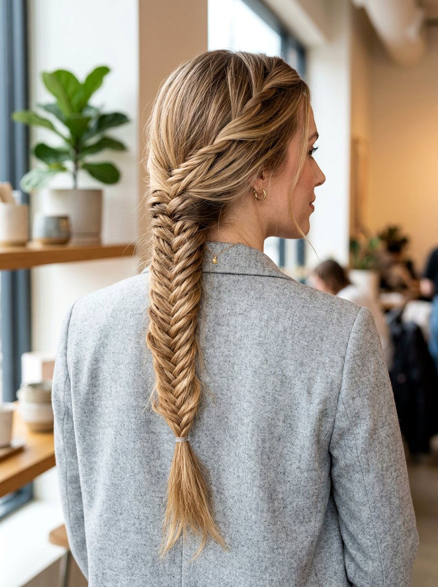 Fishtail Braid Long Layers Interview - 20 interview hairstyle for long layers - 20 interview hairstyle for long layers