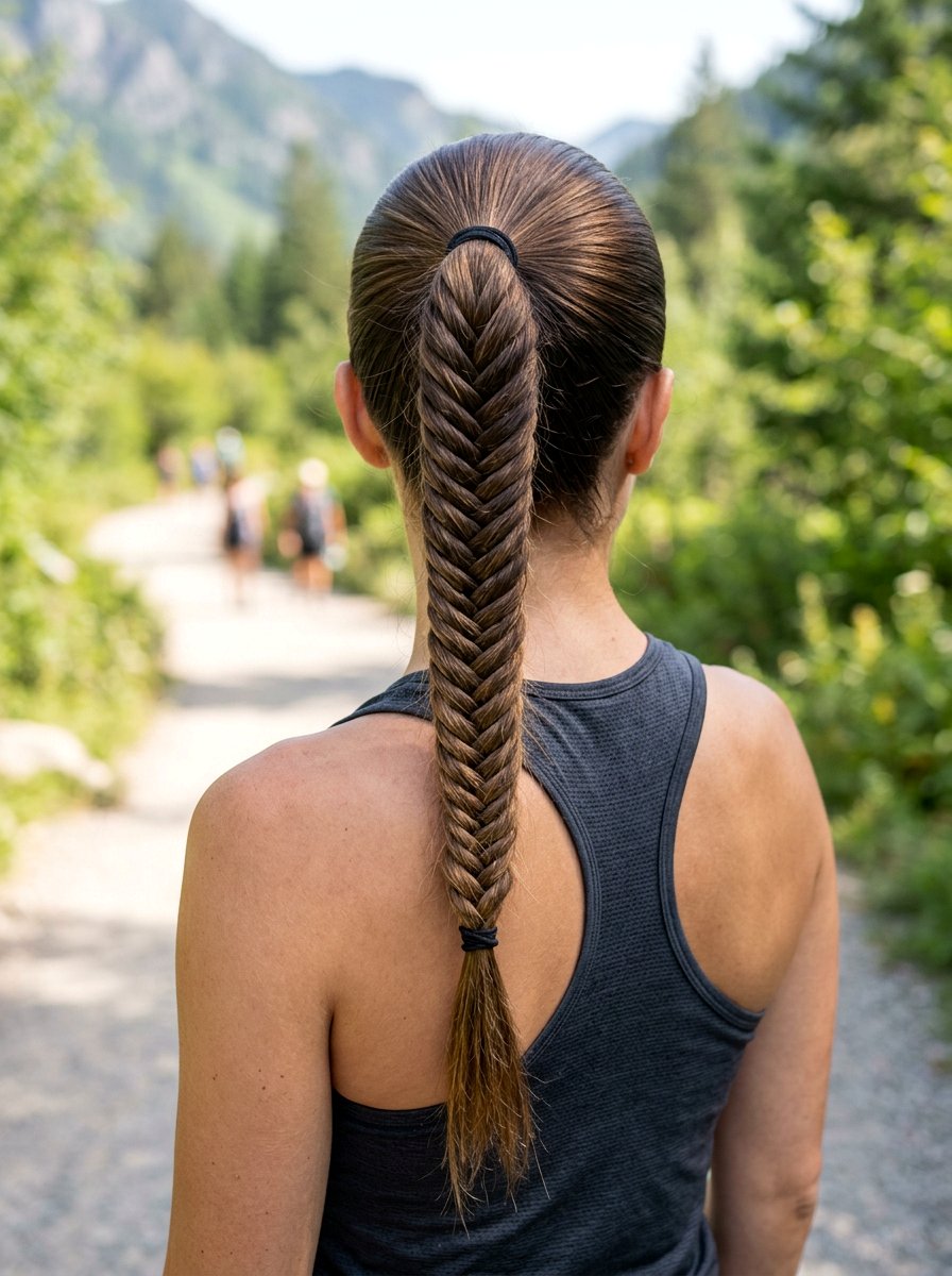 Fishtail Braid Ponytail - 20 fishtail braid hairstyle for long hair - 20 fishtail braid hairstyle for long hair