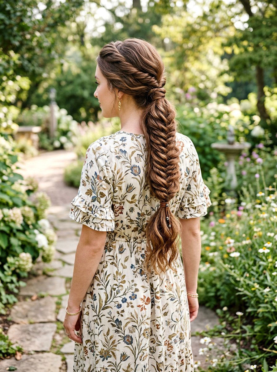 Fishtail Braid Ponytail - 20 glamorous ponytail hairstyle ideas - 20 glamorous ponytail hairstyle ideas