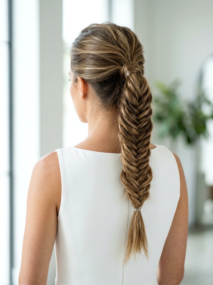 Fishtail Braid Ponytail - 20 homecoming hairstyles with ponytail - 20 homecoming hairstyles with ponytail