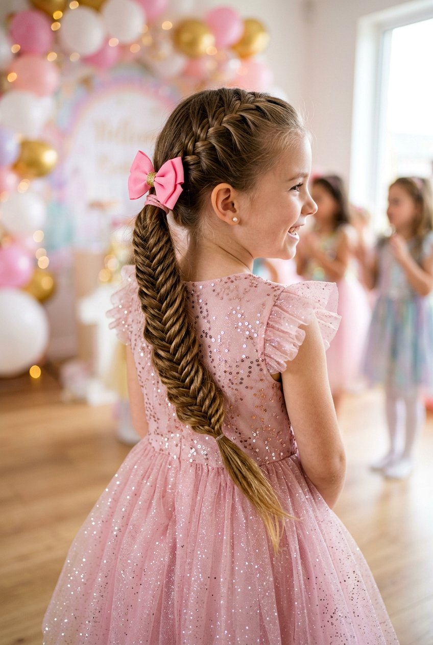 20 Stunning Little Girls Party Hairstyle With Braids Ideas