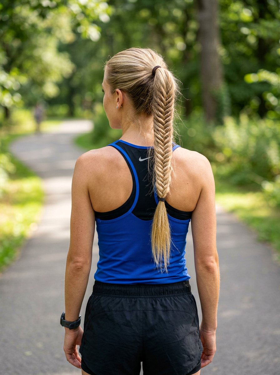 Fishtail Braid Ponytail for Running - 20 running braid ponytail - 20 running braid ponytail