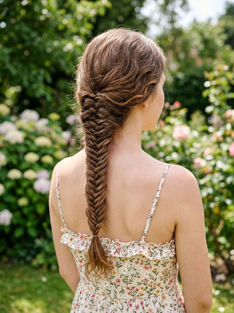 Fishtail Braid Texture - 20 overnight braided ponytail waves - 20 overnight braided ponytail waves