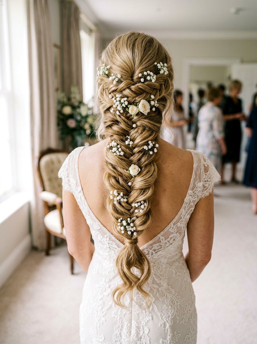 Fishtail Braid Wedding Hair Long Thick - 20 wedding hairstyles for long thick hair - 20 wedding hairstyles for long thick hair