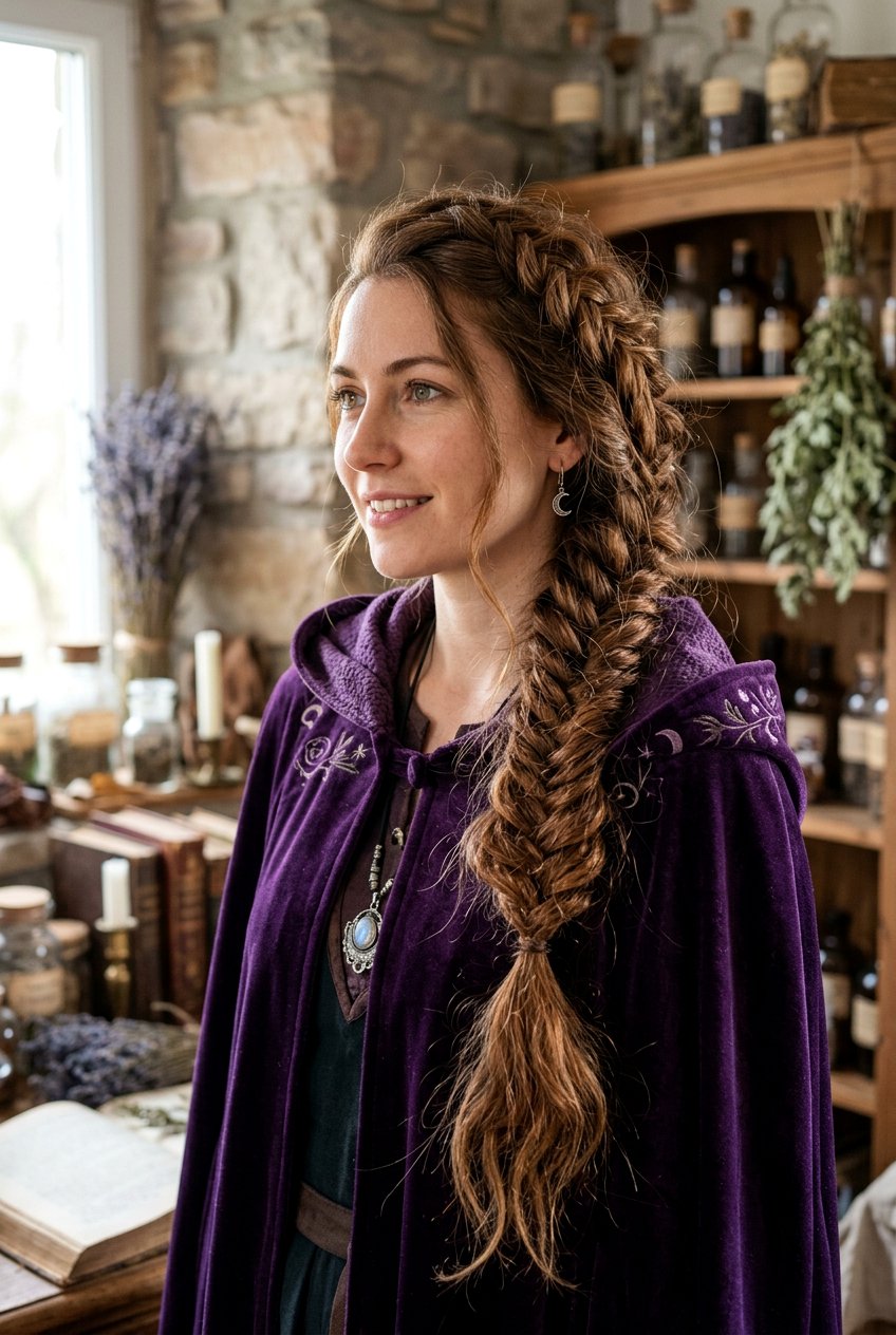 Fishtail Braid Witch Hair - 20 halloween braid hairstyles - 20 halloween braid hairstyles