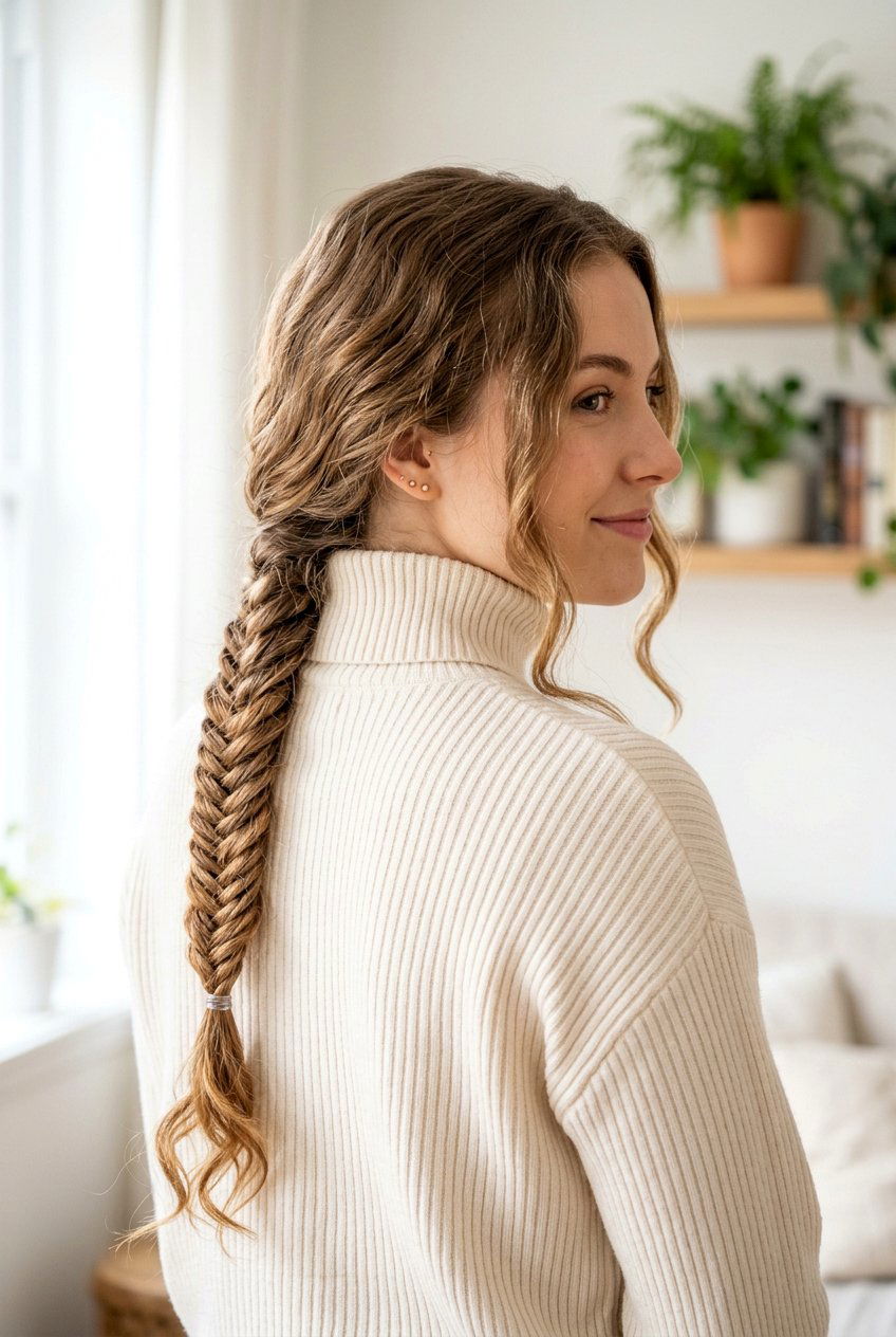 Fishtail Braid for Long Hair - 20 airplane braid hairstyle for long hair - 20 airplane braid hairstyle for long hair