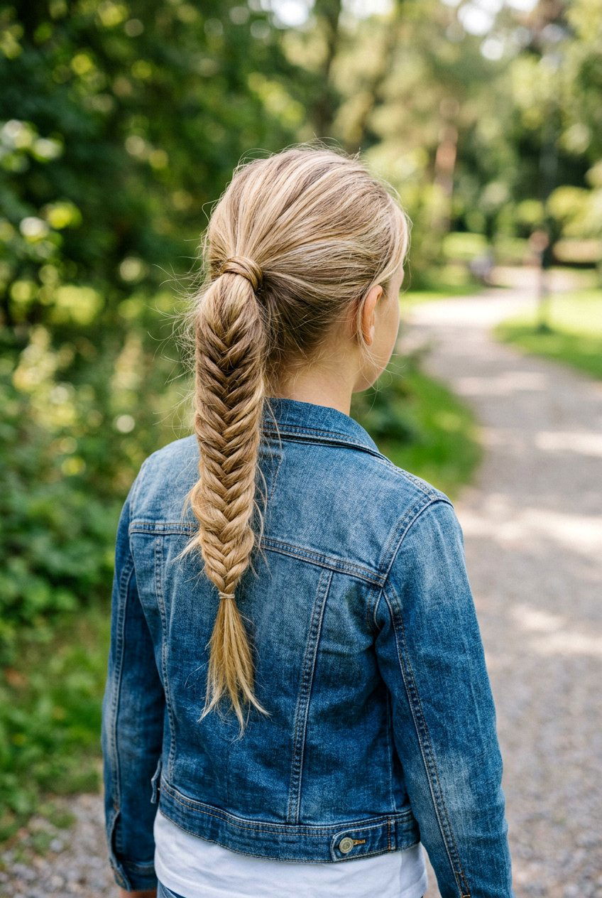 Fishtail Braided Ponytail - 20 back to school braided ponytail - 20 back to school braided ponytail