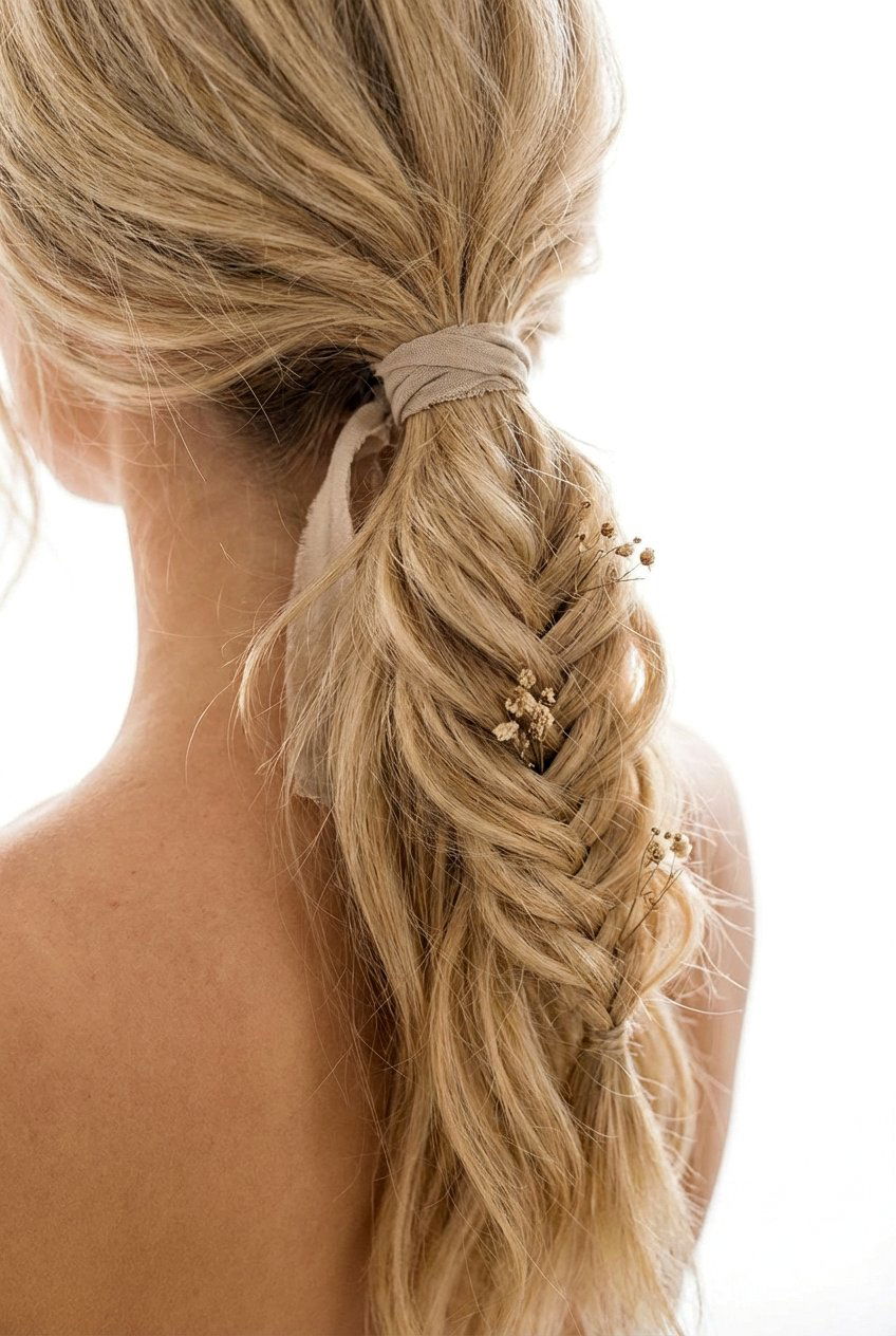 Fishtail Braided Ponytail - 20 braided ponytail hairstyles - 20 braided ponytail hairstyles