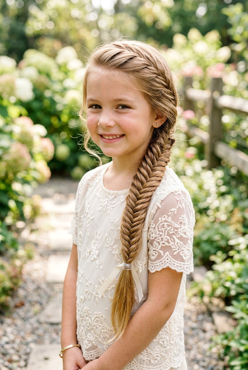 Fishtail Braids - 20 easy braid styles for little girls - 20 easy braid styles for little girls