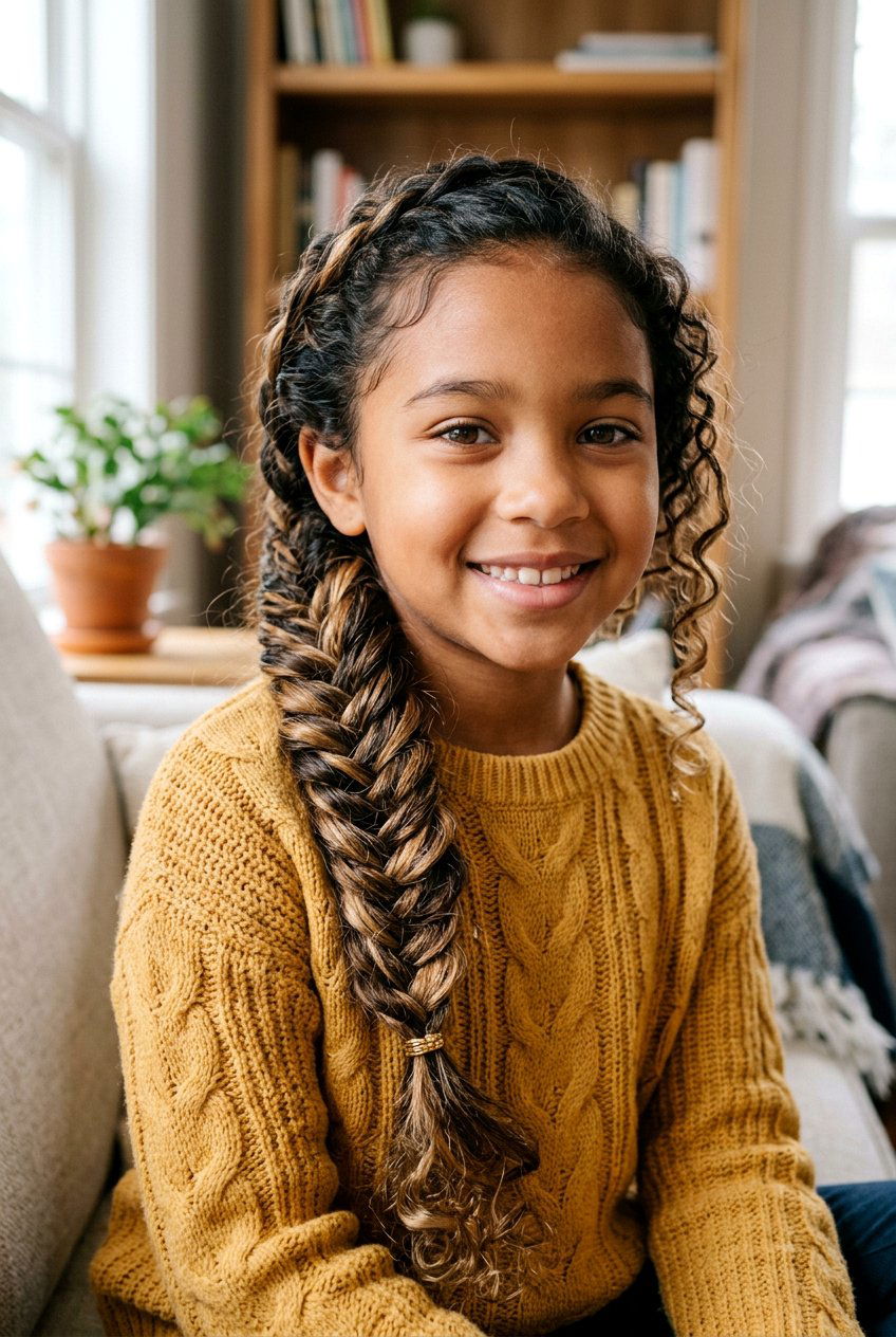 Fishtail Braids - 20 braid styles for mixed kids - 20 braid styles for mixed kids