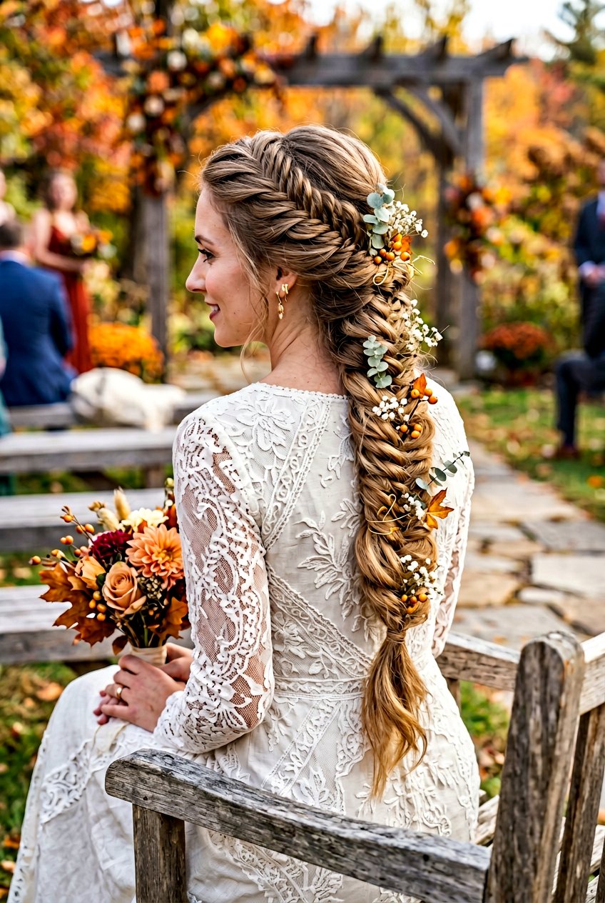 Fishtail Bridal Braid For Thin Hair - 20 bridal hairstyle for fine hair with extensions - 20 bridal hairstyle for fine hair with extensions