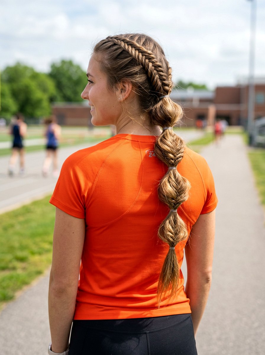 Fishtail Bubble Braid - 20 softball bubble braid hairstyle - 20 softball bubble braid hairstyle
