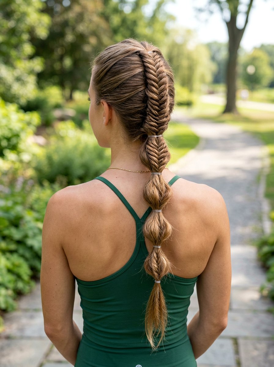 Fishtail Bubble Braid - 20 volleyball hairstyle with bubble braid - 20 volleyball hairstyle with bubble braid