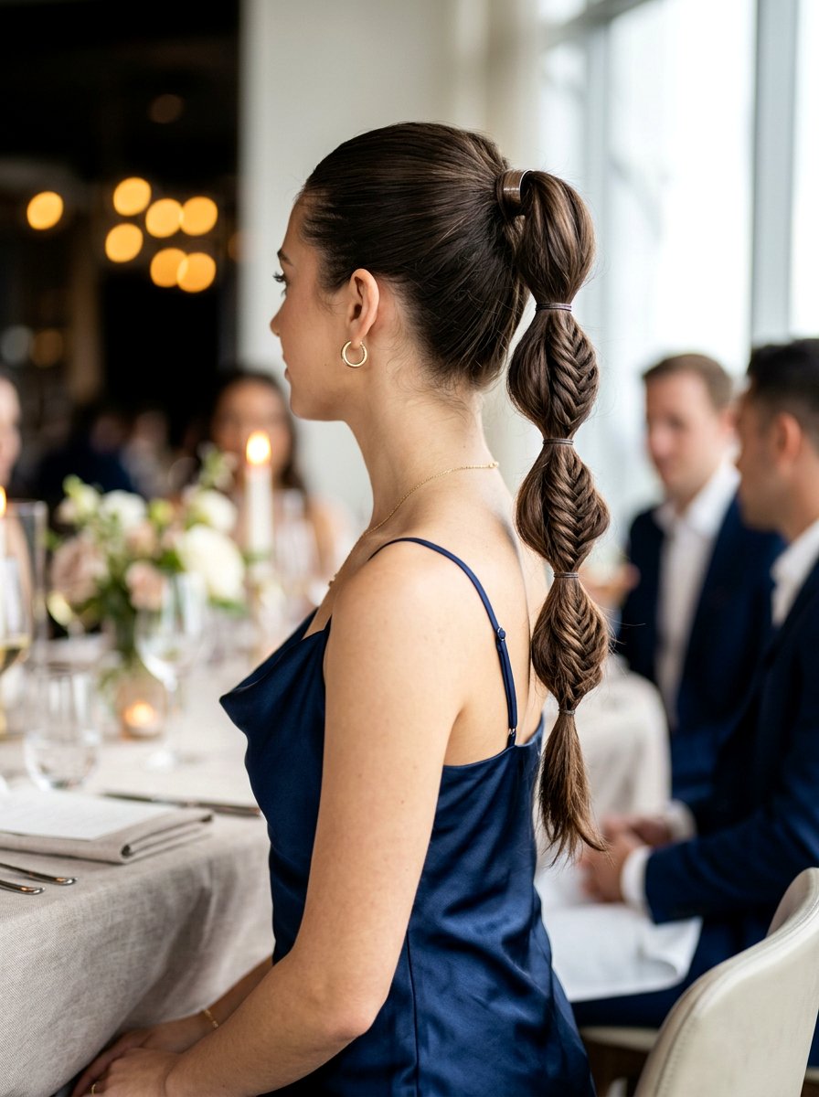 Fishtail Bubble Braid Ponytail - 20 vacation hairstyle with bubble braid ponytail - 20 vacation hairstyle with bubble braid ponytail