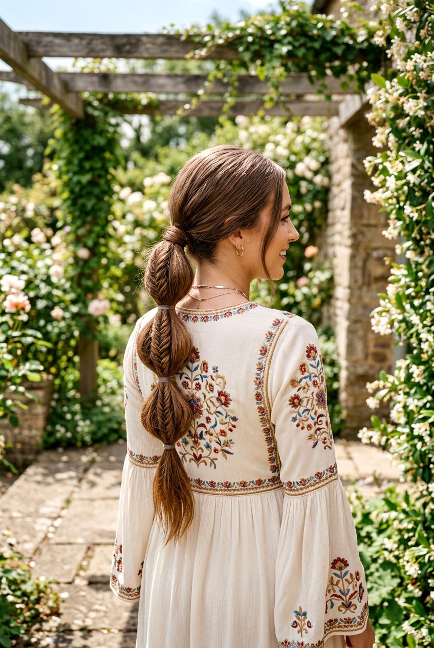 Fishtail Bubble Ponytail - 20 bubble ponytail for wedding guest - 20 bubble ponytail for wedding guest