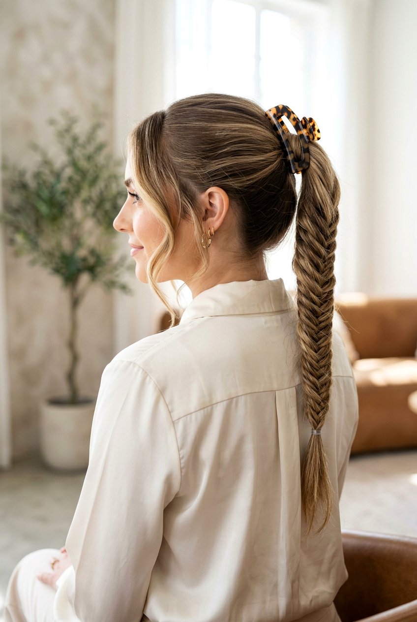 Fishtail Clip In Ponytail - 20 clip in ponytail hairstyles - 20 clip in ponytail hairstyles