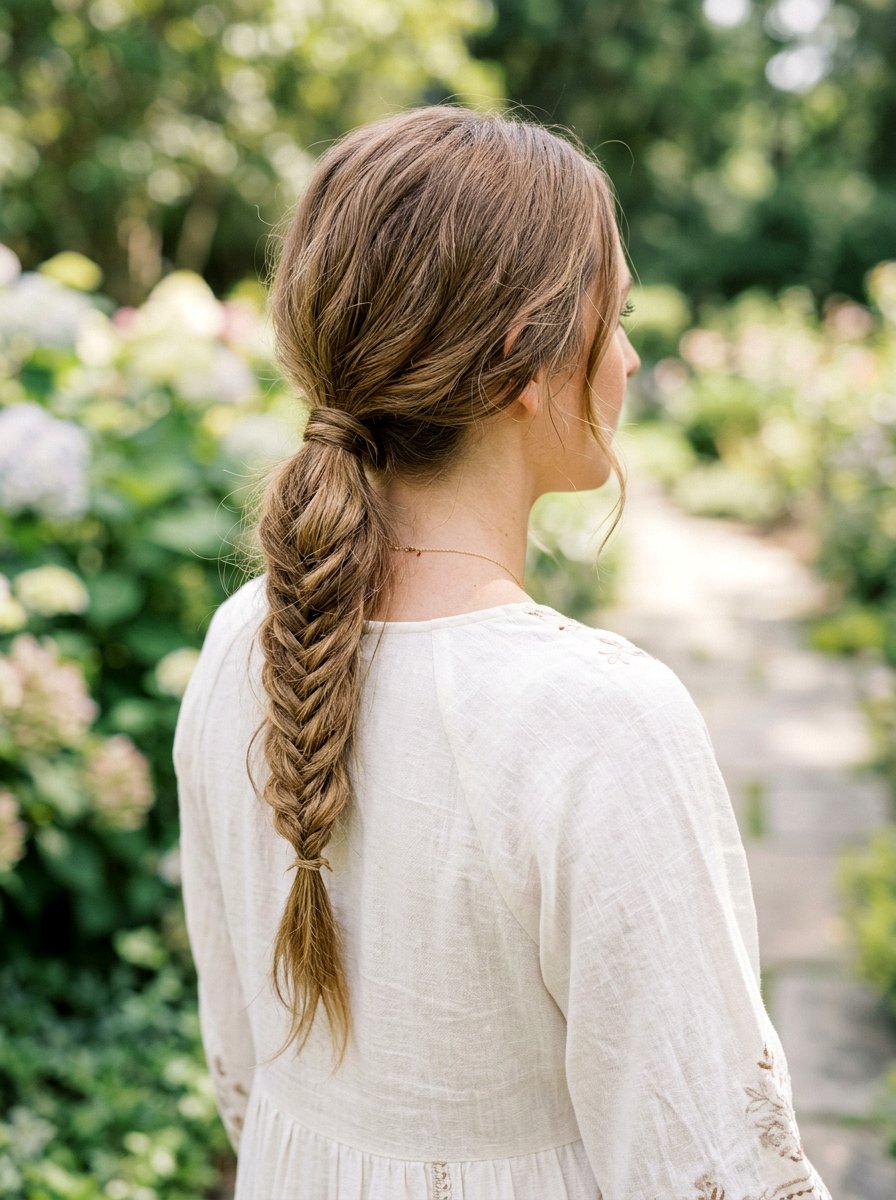 Fishtail Ponytail For Photoshoot - 20 photo shoot ponytail hairstyle - 20 photo shoot ponytail hairstyle
