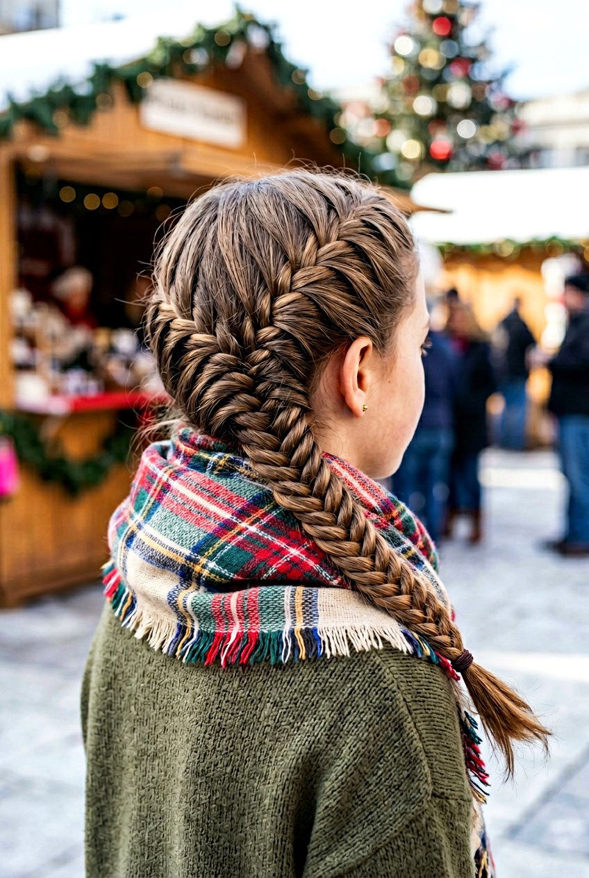 Fishtail Side Braid - 20 holiday braid styles for girls - 20 holiday braid styles for girls