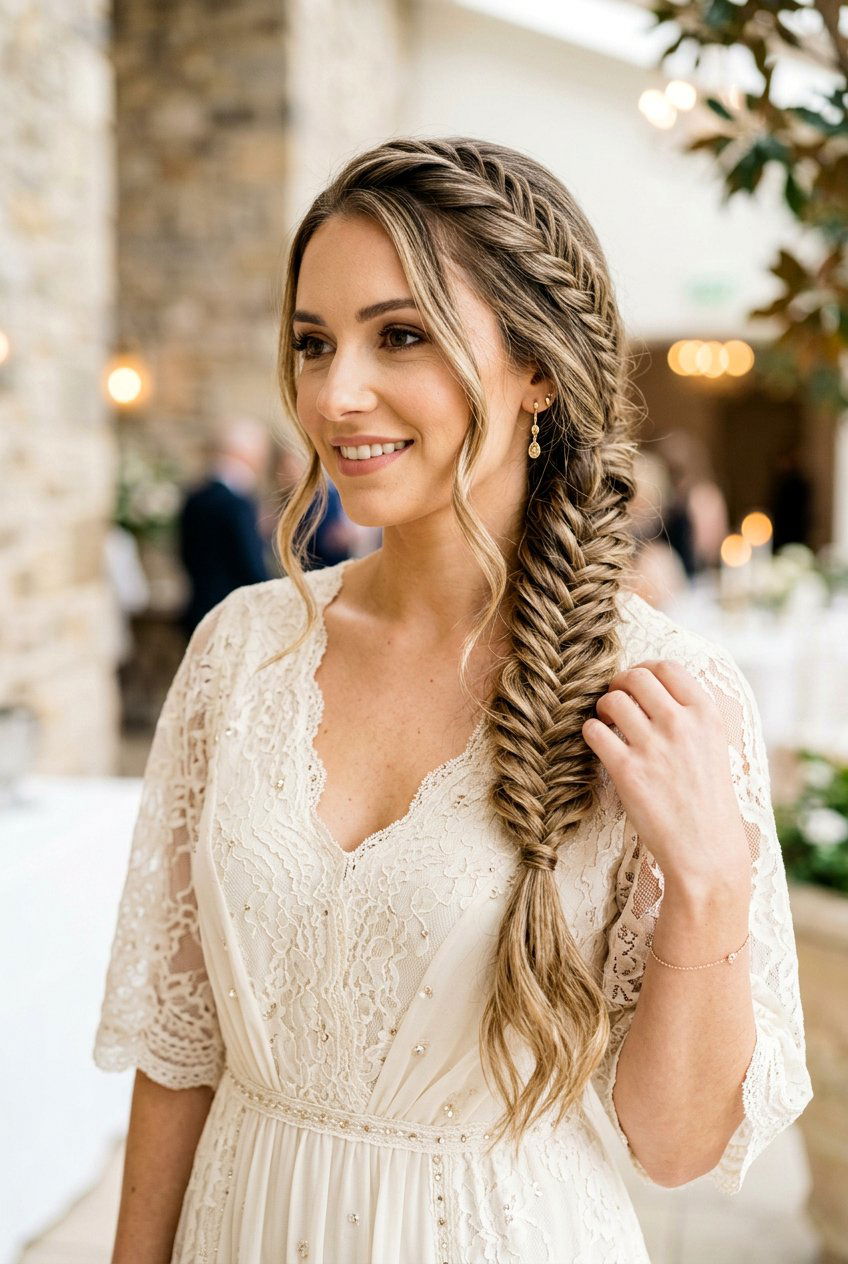 Fishtail Side Braid For Wedding Guest - 20 side braid for wedding guest - 20 side braid for wedding guest