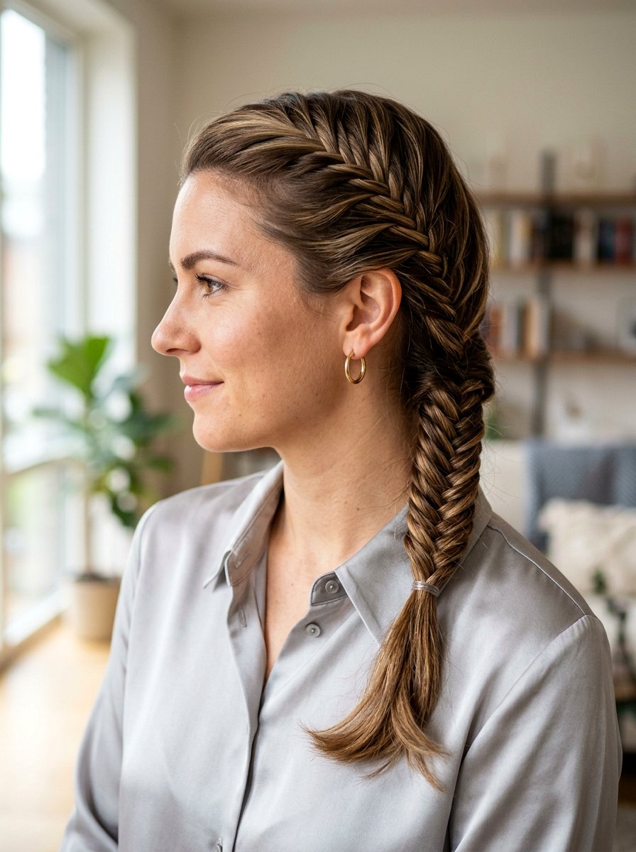 Fishtail Side Braid Ponytail - 20 party hairstyle with side braid ponytail - 20 party hairstyle with side braid ponytail