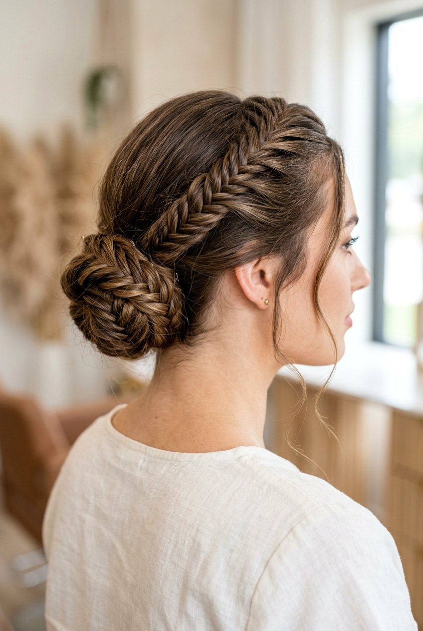 Fishtail bun - 20 elegant hairstyles for women - 20 elegant hairstyles for women