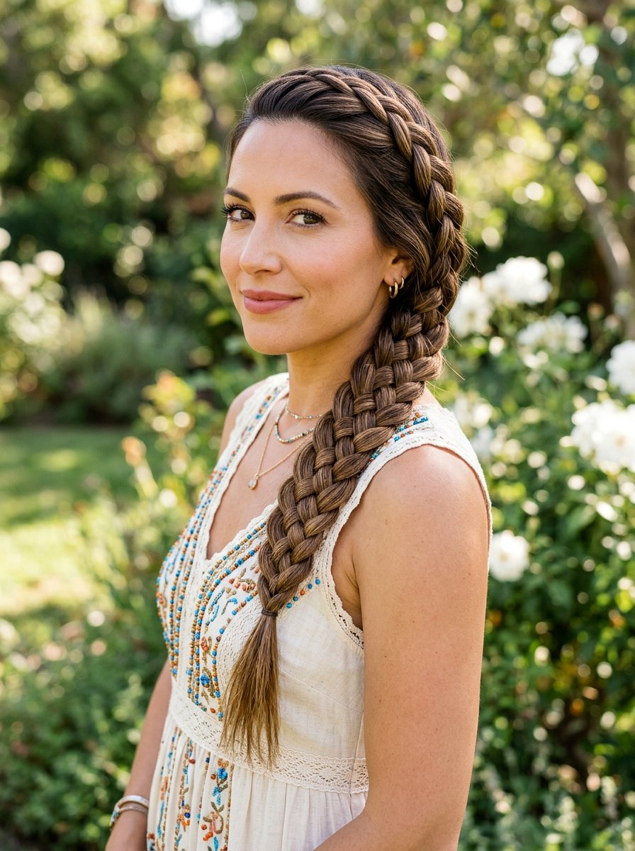 Five Strand Braid Look - 20 prom hairstyles for braids - 20 prom hairstyles for braids