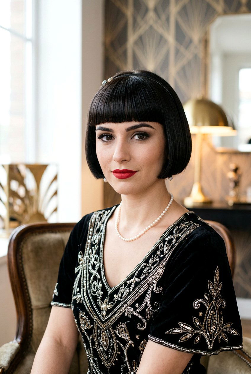 Flapper Bob - 20 vintage hairstyles for women - 20 vintage hairstyles for women