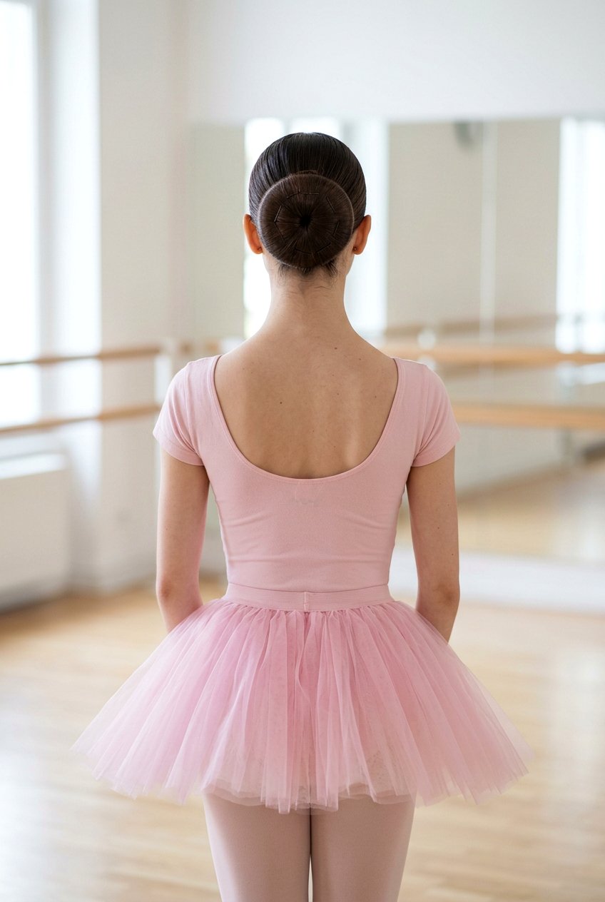 Flat Disc Bun - 20 dance practice bun hairstyle - 20 dance practice bun hairstyle