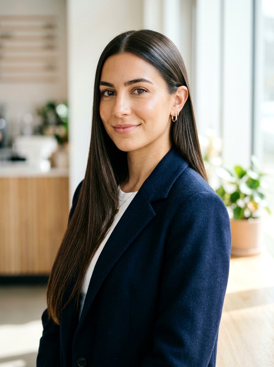 Flat Iron Straight Long Hair - 20 sleek hairstyle for office meeting - 20 sleek hairstyle for office meeting